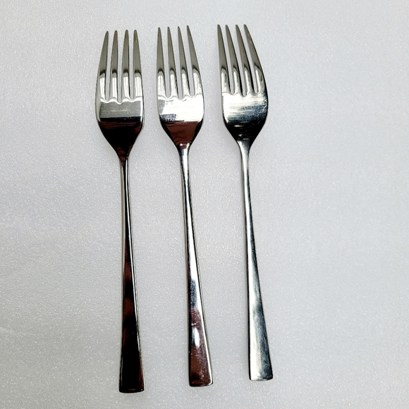 Set Of 3 Mikasa ROCKFORD Forged Stainless Salad Forks Flatware - Picture 2 of 3